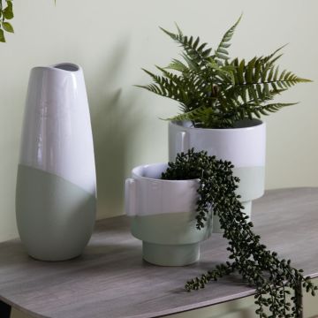 Asher Small Green Plant Pot
