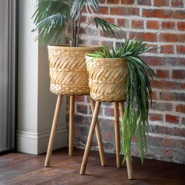 Vivian Bamboo Plant Stand Small