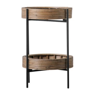 Everly Round Bamboo Side Table