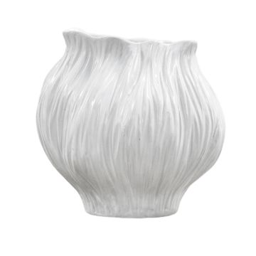 Aubrey Medium White Vase