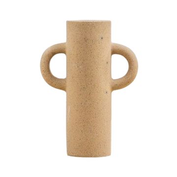 Miles Small Oatmeal Stone Vase