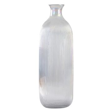 Gabriella Large Clear Glass Bottle Vase