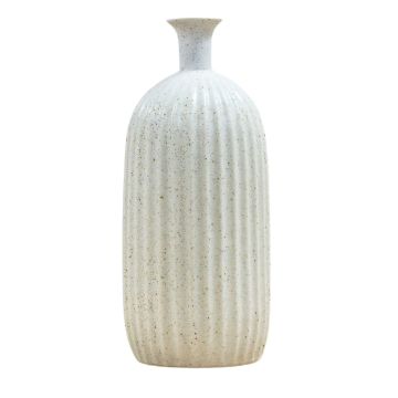 Natalia Large Cream Bottle Vase