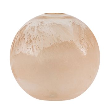 Serenity Frosted Blush Glass Vase Large