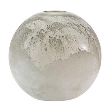 Serenity Frosted Grey Glass Vase Large