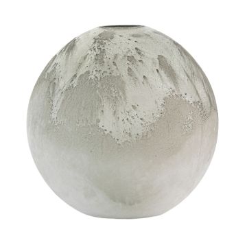 Serenity Frosted Grey Glass Vase Small