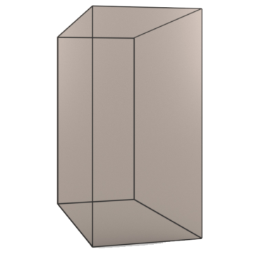 Large Wall Mirror Volume in Bronze