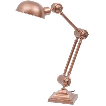 Desk Lamp Charleston in Copper Finish
