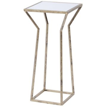 Side Table Mylas With Mirrored Top Small Square