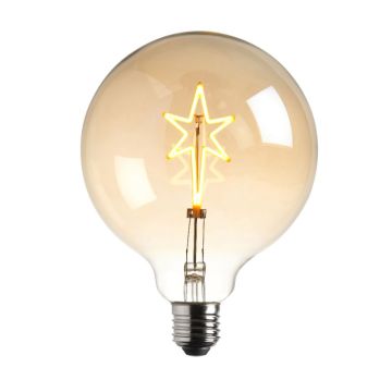 Star Filament Globe Bulb Amber