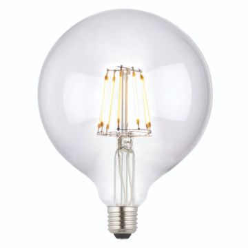 E27 LED Filament Medium Globe Bulb Clear
