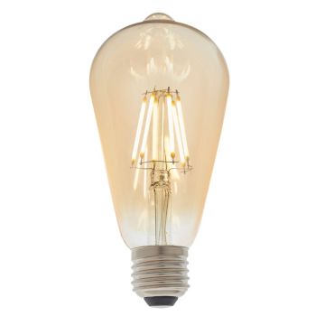 E27 LED Filament Pear Bulb Amber