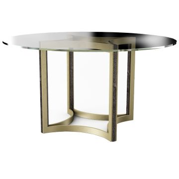 ReMix Glass Top Table 54"