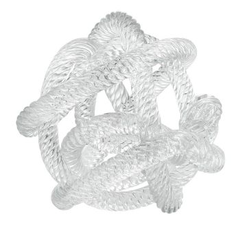 Medium Knot Ornament Dominico in Glass