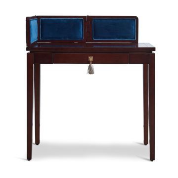 Elegance Desk with Blue Velvet