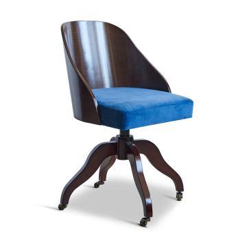 Shell Desk Chair in Blue