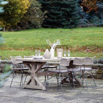 Icaria Outdoor Farmhouse Dining Table