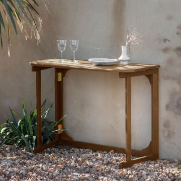 San Diego Wooden Balcony Table in Natural