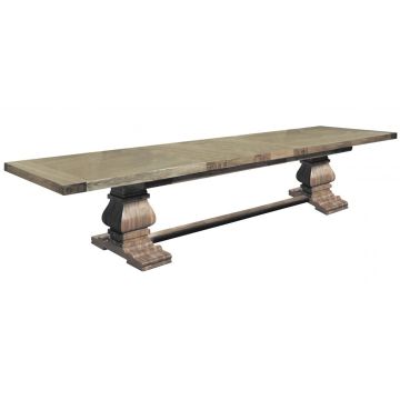 Windermere Rustic Grey Extending Dining Table