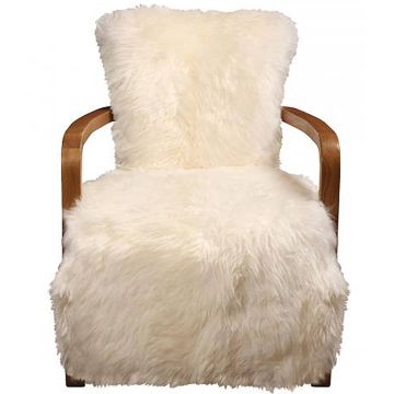Shaun Lambswool Chair in White