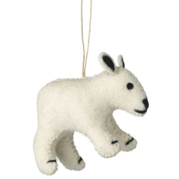 Christmas Tree Decoration Polar Bear Height 9cm