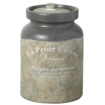 La Petite Cuisine Jar Grey H23cm