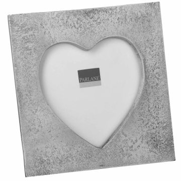 Parlane Photo Frame Heart Silver Height 14.5cm