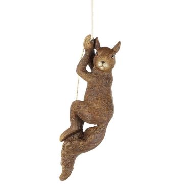 Squirrel Hanging Brown - B