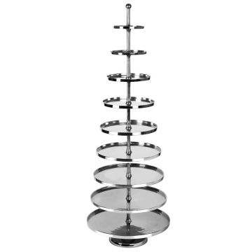 Stand 9 Tier Silver Height 168cm