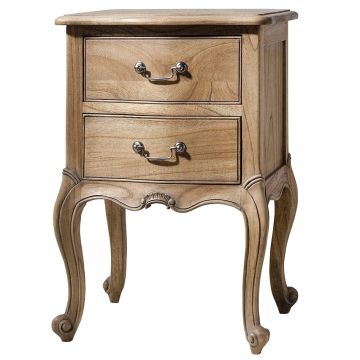 Pavilion Chic Bedside Table Chic in Weathered Wood