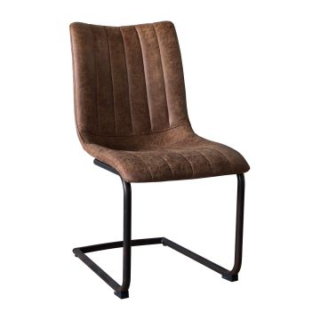 Pavilion Chic Chair Edington Faux Leather with Cantilever Leg