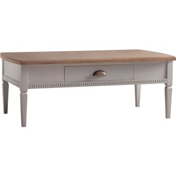 Pavilion Chic Coffee Table Bronte with 1 Drawer in Taupe