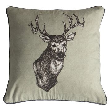 Cushion Stag Stanley in Sage Green