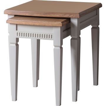 Pavilion Chic Nest of 2 Tables Bronte in Taupe