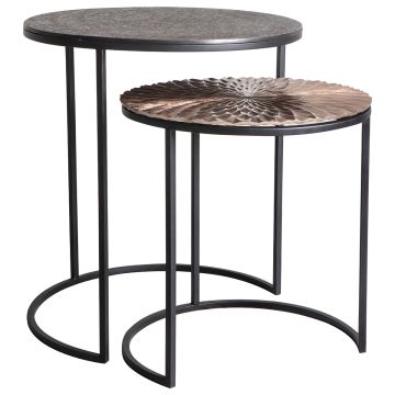Nest of Tables Yorgos in Gold & Black