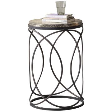 Pavilion Chic Side Table Kimba Industrial Spiral Leg