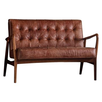 Sofa Memphis in Vintage Brown Leather  