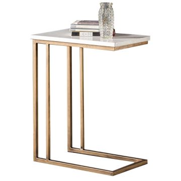 Pavilion Chic Supper Table Cleo in White Marble