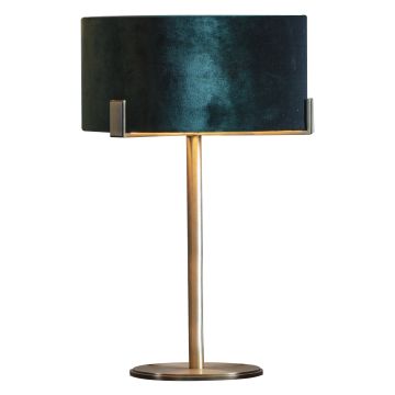 Table Lamp Storm with Emerald Shade