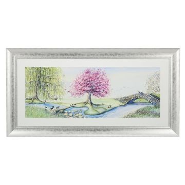 Riverbank Bunnies by Catherine Stephenson - Framed Print