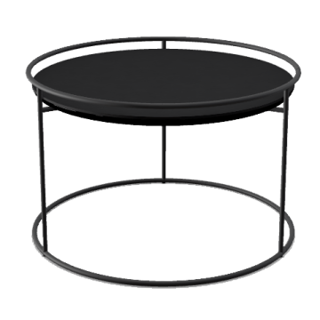 Round Coffee Table Atollo in Black