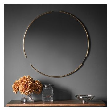 Round Wall Mirror Eos in Gold