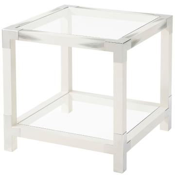 Cutting Edge Side Table in White