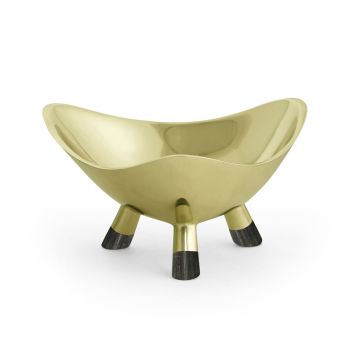 Dish Concave in Light Antique Brass - Small
