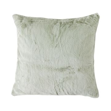 Brighton Pale Green Faux Fur Cushion