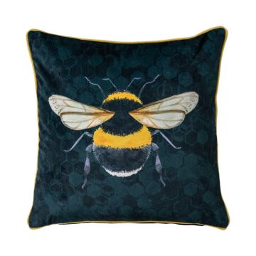 Velvet Bumble Bee Cushion
