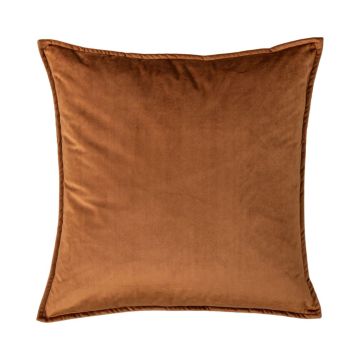 High Wycombe Burnt Orange Velvet Cushion