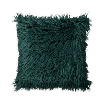 Hygge Emerald Green Faux Fur Cushion