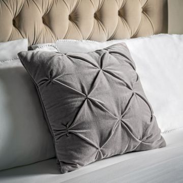Cosy Neutral Velvet Cushion