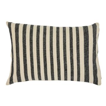 Juno Recycled Cotton Grey Stripe Cushion